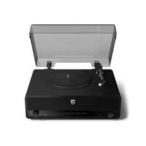 Philips TAV3000B/10 Plattenspieler (Bluetooth & Aux, Auto-Stop, Abnehmbare Staubabdeckung) 
