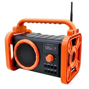 Soundmaster DAB80OR Baustellenradio DAB+ Bluetooth Akku IP44 spritzwassergeschützt Digitalradio (DAB) 