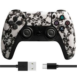 SIERGA Gamepad, Game Controller, kabellos, Bluetooth, für PS4 PlayStation 4-Controller 