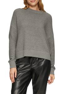 S.oliver Rundhalspullover, mit Strukturmuster 