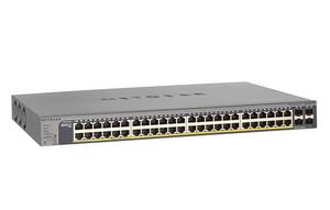 Netgear GS752T3P - Switch, 52-Port, Gigabit Ethernet,  PoE, SFP 