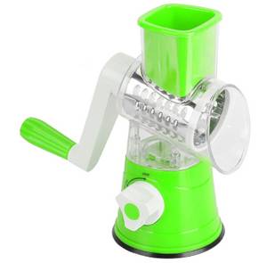 Rhein Beleuchtung Gemüseschneider küchenreibe mit kurbel, julienneschneider, gemüsereibe, Multifunktionale Klinge, sicheres Design, effizientes Hacken 