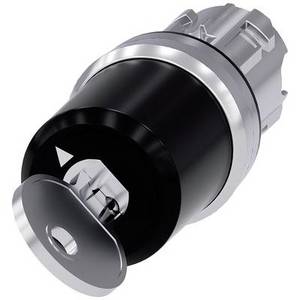 Siemens SIRIUS ACT 3SU1050-5BF01-0AA0 Schlüsselschalter Frontring Metall, Hochglanz Schwarz 1 x 90 ° Schlüsselentriegelung 1 St. 