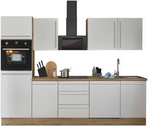 Kochstation Küchenzeile, Breite 280 cm, Softclose für Türen und Schubkästen, FSC-Mix 70% 