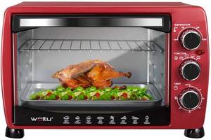 WOLTU Minibackofen, Mini Backofen mit Backblech 1400 Watt 20 Liter 