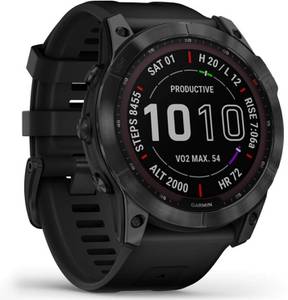 Garmin fēnix® 7X Sapphire Solar Black Titanium with black band Android Smartwatch