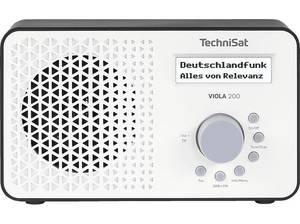  TECHNISAT Viola 200 Portables Radio, DAB+, UKW/RDS, DAB, FM, AM, Weiß/Schwarz 