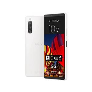  Sony Xperia 10 IV (5G Smartphone, 6 Zoll, OLED-Display, Dreifach-Kamera, 3,5-mm-Audioanschluss, Android 12,Dual SIM hybrid, 24+6 Monate Garantie) Weiß 