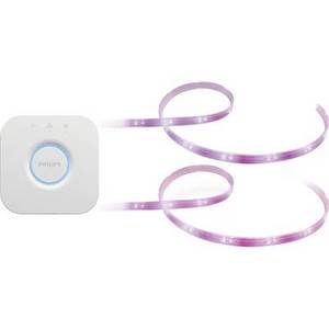  Philips Lighting Hue LED-Stripe, LED-Stripe (Erweiterung), Zentrale 70342400+70344800+871951434262000 2x Lightstrip Plus + Hue Bridge LED fest eingebaut 20 W 
