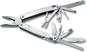 Victorinox SwissTool Spirit II mit Leder-Etui (3.0224.L) Multiwerkzeug