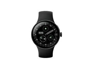  GOOGLE Watch 4 41 LTE Smartwatches Fluorelastomer, 130-215, Black/Obsidian 