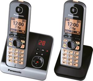 Panasonic KX-TG6722 Duo schwarz DECT-Telefon