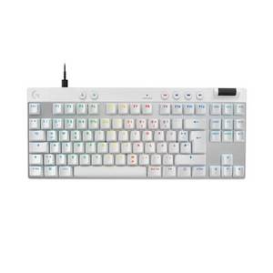 Logitech Gaming Logitech PRO X TKL RAPID Weiß, Kabelgebundene Gaming-Tastatur, Magnetische Analog-Switches, Rapid-Trigger, LIGHTSYNC RGB-Beleuchtung, KEYCONTROL, 1 ms Melderate 