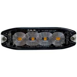 Berger & Schröter Frontblitzer / Straßenräumer LED Front- Heckblitzer orange E9 10R-06 1386, SAE W117, X A1 E9 00.1957 12 V, 24 V über Bordnetz Schraubmontage, 