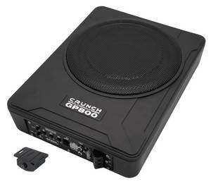 Crunch GP800V2 20 cm (8) Aktiv-Untersitz-Subwoofer Auto-Subwoofer (100 W,  GP800V2 20 cm (8) Aktiv-Untersitz-Subwoofer) 