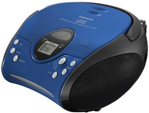 Lenco SCD-24 blau/schwarz CD-Radio