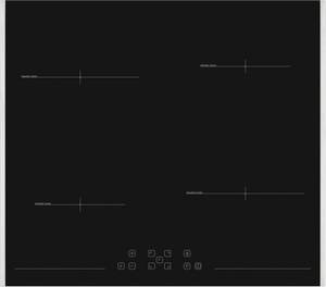 Sharp Induktions-Kochfeld KH-6I19FT0K-EU 