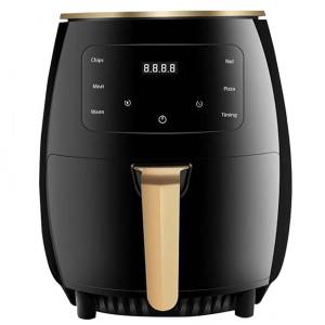 HYIEAR Heißluftfritteuse Airfryer, Heißluftfritteuse, LED-Touchscreen, fettfreie Fritteuse, mit 4 automatische Menüs, Einstellbare Zeit/Temperatur, Timer 