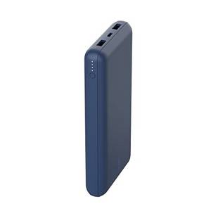  Belkin tragbares USB-C-Ladegerät, 20.000 mAh, 20K Powerbank mit USB-C-Ein-/Ausgang und 2 USB-A-Anschlüssen mit USB-C/USB-A-Kabel für iPhone, Galaxy und andere Geräte - Blau 