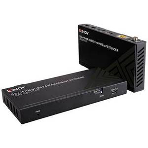 Lindy Cat.6 HDBaseT KVM Extender HDMI®, Infrarot, USB 2.0 HDBaseT Extender Set (Sender + Empfänger) über Netzwerkkabel RJ45 150 m 