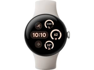  GOOGLE Pixel Watch 3 (Wi-Fi) 41 mm, Smartwatch Aluminium Fluorelastomer,...