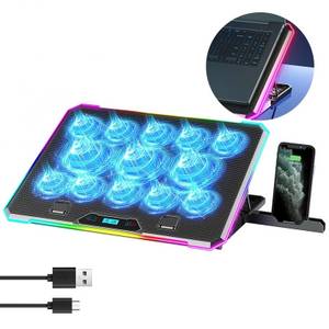 Popolic Notebook-Kühler Laptop-Ständer, 8-fach höhenverstellbar, 10 