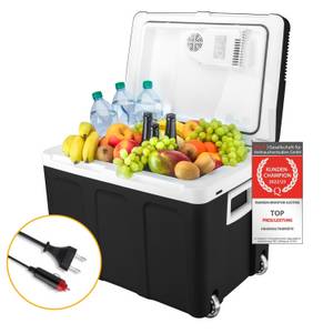 Tzs First Austria Elektrische Kühlbox elektrische Kühlbox, 45L, 12V /230V Anschluss, 12-V-Stecker fürs Auto, für Camping, Festivals, Reisen, mit Kühl- und Warmhaltefunktion 