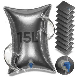 Otto Kanister EVOCAMP Wassersack reißfest faltbar BPA-frei, Waterbag für Camping (15 Liter, 10 St) 