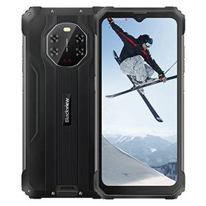  Blackview BV8800 Outdoor Smartphone ohne Vertrag, 6,58’’ 90Hz FHD+ Display, 50MP AI Quad Kamera IR Nachtsicht, Helio G96 8GB+128GB, 8380mAh Akku,IP68 Android 11 Wasserdichtes Handy, GPS NFC Schwarz 