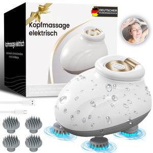 FOSMET Massagegerät Kopfmassage elektrisch,Rotes Lichtpflege,handliches Kopfmassagegerät, 
