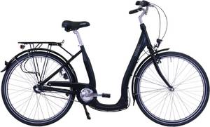 HAWK Bikes Cityrad HAWK City Comfort Premium Black, 3 Gang, Shimano, Nexus Schaltwerk Cityrad