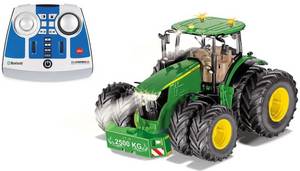  SIKU John Deere 7290R mit Doppelreifen, Bluetooth App-Steuerung und Fernsteuermodul Modellfahrzeug, Mehrfarbig RC-Traktor