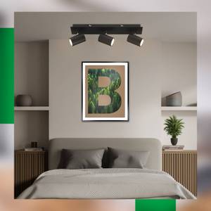 Briloner Deckenlampe Isil A, schwarz, 3-flammig, Metall, drehbar 
