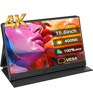 UPERFECT Tragbarer 4K Monitor 15,6 Zoll, UHD 3840x2160 IPS Bildschirm Portabler Monitor (39,60 cm/15.6 