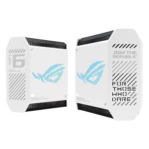 Asus ROG Rapture GT6 WiFi 6 Mesh System Weiß 1x Router + 1x Satellit, AX10000 Tri-Band, 3x Gigabit LAN (pro Einheit) 
