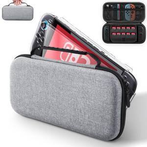 Luckice Schutzfolie 5-in-1 Switch 2 Tasche Kompatibel, (mit Nintendo Switch 2 Zubehör (2025) Komplettpaket mit 1x Tragetasche, 2x Display-Schutzfolien, 1x Konsolen-Schutzhülle,1xPC-Rückenschale für die Switch 2, 5-St) 