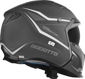 Bogotto Motowear Bogotto Radic WN-ST 22.06 schwarz/grau Modularhelm