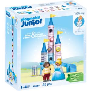 Playmobil 71457 Junior & Disney: Cinderellas Schloss, Konstruktionsspielzeug 