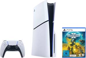 PlayStation 5 Disk Edition (Slim) + Helldivers 2 