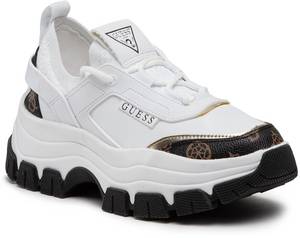 Guess Braydin (FL8BYD) white/brown Low-Top-Sneaker