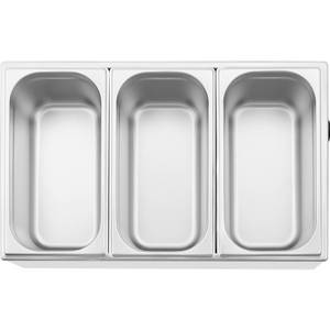 Royal Catering Speisenwärmer » Bain Marie - 640 W - 3 x GN 1/3 - «