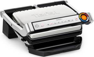 Tefal Kontaktgrill GC717D OptiGrill+, 2000 W, erneuerte Kochstufenanzeige, 6 Automatikprogramme, inkl. Rezeptbuch 