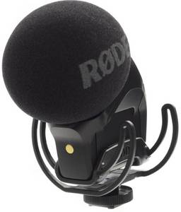 Rode Microphones Stereo VideoMic Pro Rycote + Schaumstoff-Windschutz Stereo-Mikrofon