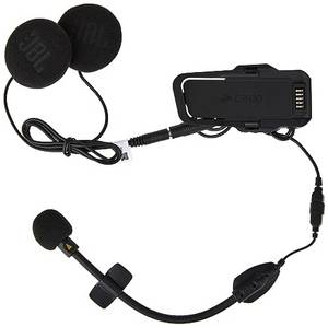  Cardo Unisex 2ND Helmet Packtalk Edge 2. Helm-KIT JBL, Schwartz, One Size 