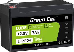 Green Cell GC LFP12 7AH - Lithium-Akku, LiFePO4, 12,8 V, 7 Ah 