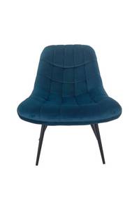 Dynamic24 Sessel XXL Samt blau Relaxsessel Polstersessel Ohrensessel Loungesessel 