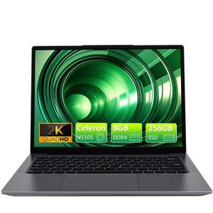 Auusda T140J Laptop, 14,1 Zoll, Celeron N5105 Notebook (256 GB SSD) 