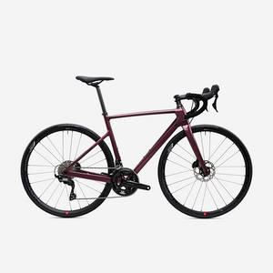 Van rysel Damen 12 Gänge Rennrad - EDR CF Shimano 105 dunkelrot 