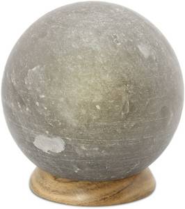 HIMALAYA SALT DREAMS Salzkristall-Tischlampe »Planet«, E14, 1 St., Warmweiß, Handgefertigt aus Salzkristall - jeder Stein ein Unikat, ca.3 kg 