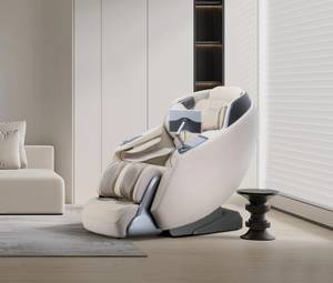 Home Deluxe Massagesessel ALVINA mit Premium Webstoffpolsterung - Beige 